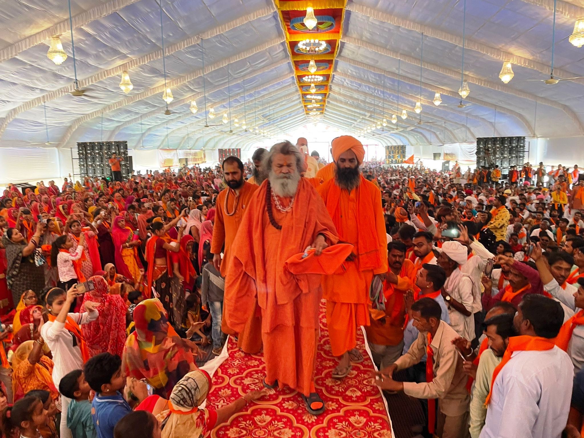 Cornerstone ceremony for Bharat Mata Mandir 